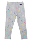 Safari Print Legging Grey Marle