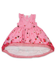 Strawberry Hearts Frill Dress Pink