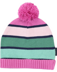 Green Striped Beanie