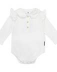 Collared Bodysuit Beige