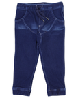 Denim Drawstring Pant Dark