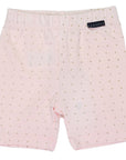Gold Spot Cotton Bike Shorts Light Pink