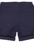 Stretch Cotton Twill Short Navy
