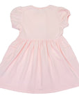 Flower Cotton Dress Light Pink