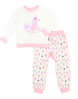 Dancing Unicorn Pyjamas Cream