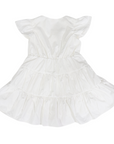 Tiered Cotton Lawn Dress White