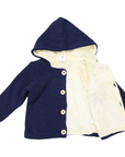 Lined Knit Jacket Navy