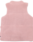 Lined Knit Vest Dusty Pink