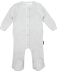 Plush Knit Romper Grey Marle