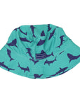 Shark Swim Sun Hat Green