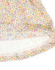 Frill Smocked Dress Yellow Floral