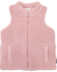 Lined Knit Vest Dusty Pink