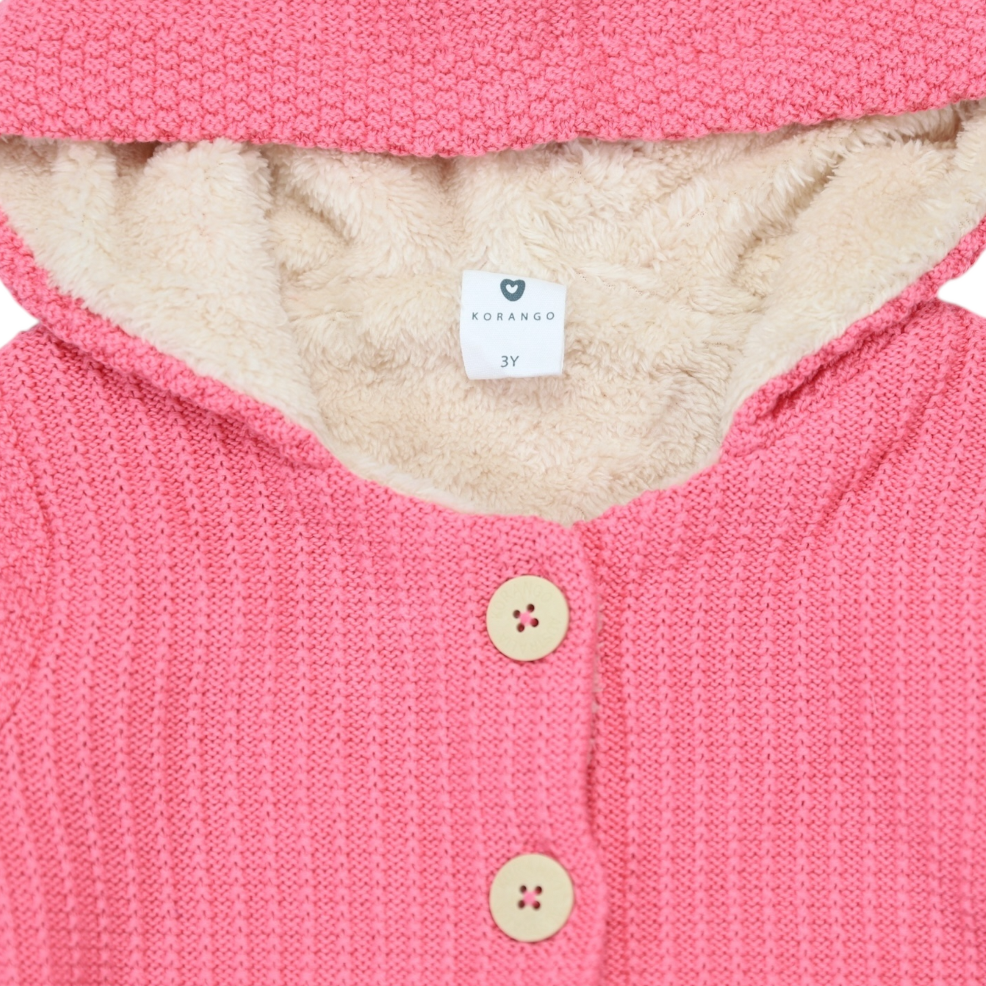 Lined Knit Jacket Tea Rose