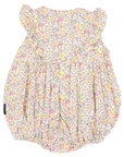 Floral Smocked Sunsuit Yellow Floral