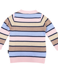 Long Striped Sweater Blue