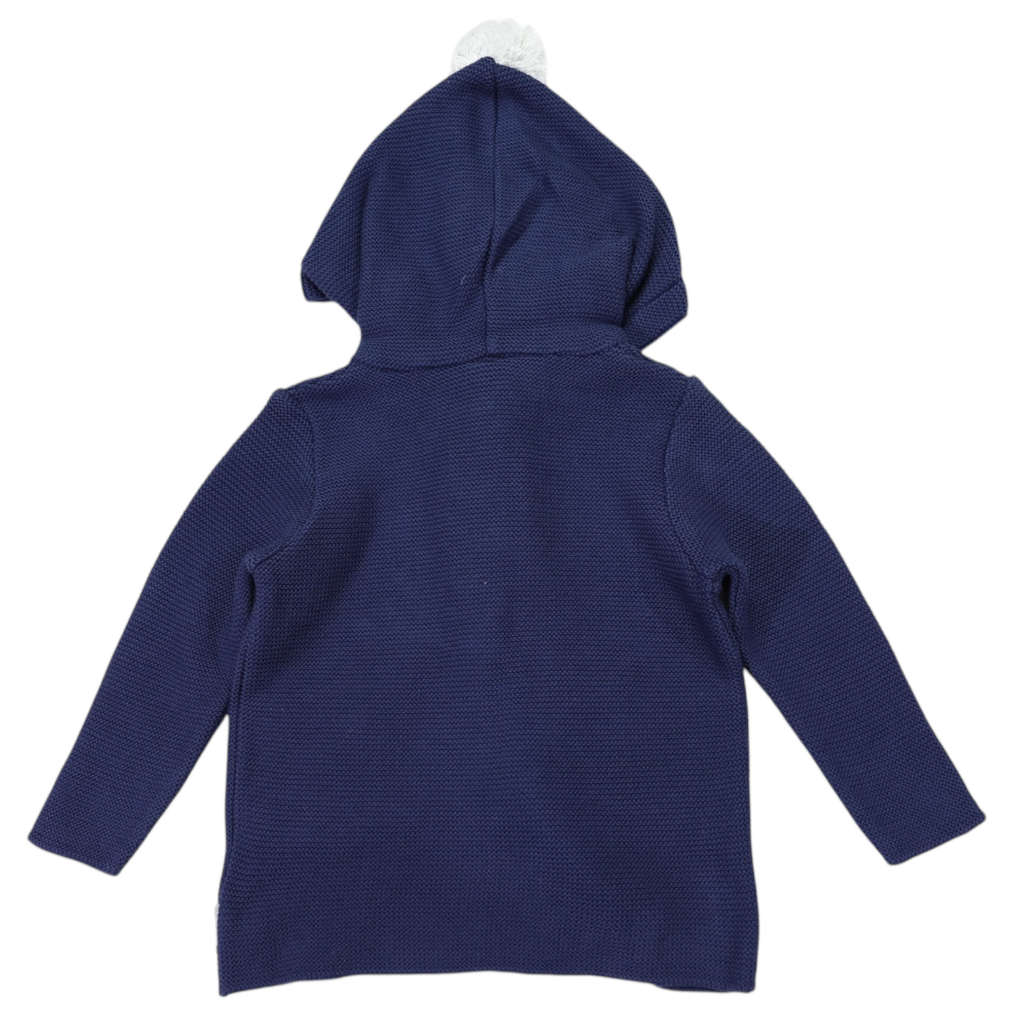 Hooded Knit Jacket Navy