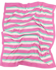 Stripe Knit Blanket Green