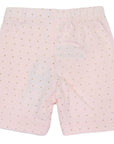 Gold Spot Cotton Bike Shorts Light Pink