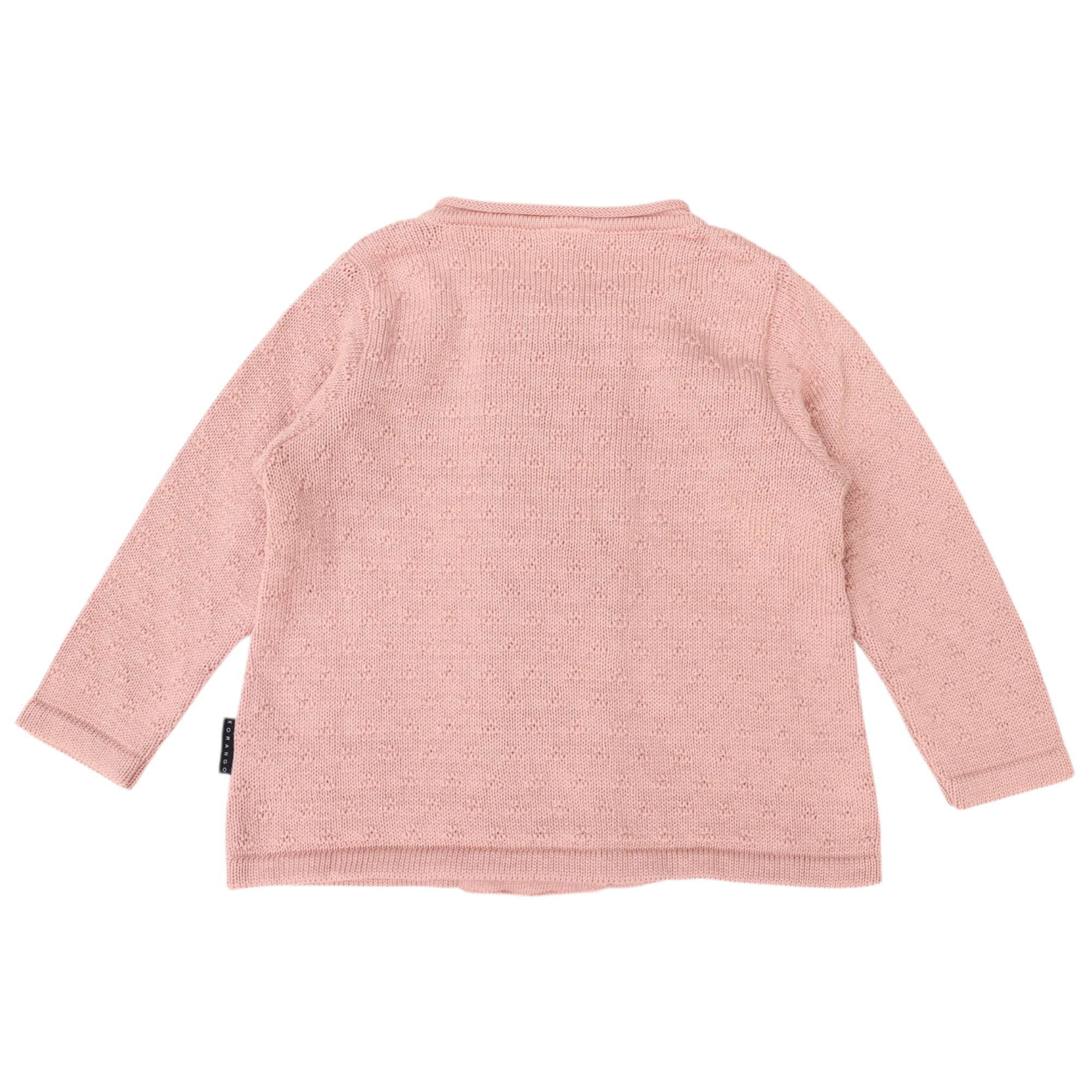 Textured Knit Jacket Dusty Pink
