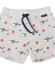 Under the Sea Cotton Short Grey