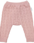 Fine Cable Knit Legging Pink