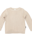 Textured Knit Sweater Beige