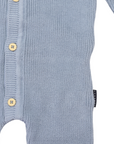 Plush Knit Romper Blue