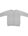 Light Grey Cotton Knit Cardigan