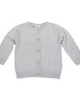 Light Grey Cotton Knit Cardigan