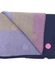 Polkadot Knit Blanket Navy