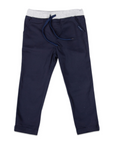 Stretch Twill Chino Navy with Drawstring