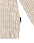 Textured Knit Sweater Beige