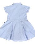 Chambray Tiered Swing Dress Light