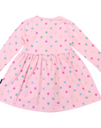 Polkadot Cotton Dress Pink