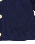 Lined Knit Jacket Navy
