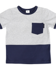 Colour Block Tee Navy