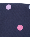 Polkadot Knit Blanket Navy