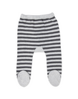 Striped Knit Legging Charcoal/Grey