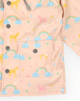 Colour Change Unicorn Raincoat Dusty Pink