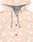 Colour Change Unicorn Raincoat Dusty Pink