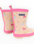 Unicorn & Rainbows Gumboot Dusty Pink