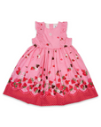 Strawberry Hearts Frill Dress Pink