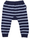 Striped Knit Legging Navy Stripe