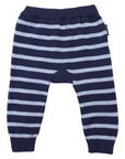 Striped Knit Legging Navy Stripe