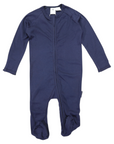 Double Zip Cotton Modal Romper Navy