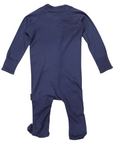 Double Zip Cotton Modal Romper Navy