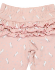 Unicorn Ruffle Legging Dusty Pink