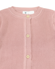 Plush Knit Romper Dusty Pink