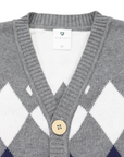 Grandpa Cardigan Charcoal