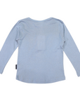 Cotton Modal Henley Top Blue